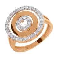 Золотое Кольцо с фианитом (арт. 428369)