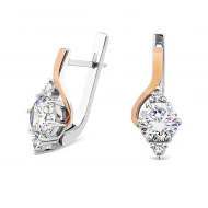 Срiбнi Сережки з куб. окс. цирконію (арт. 842С.Rh)