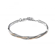 Серебряный Браслет с куб.окс.циркония (арт. 543Б.Rh)