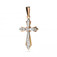 Золотий хрестик з діамантами (арт. 6)