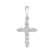 Золотий хрестик з діамантами (арт. 3100785202)