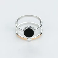 Серебряное кольцо с ониксом (арт. 690к Р)
