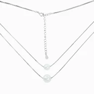 Срiбне кольє з перлами (арт. FN3574)