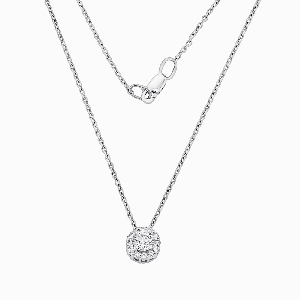 Золотое колье с бриллиантами (арт. 704-085^)