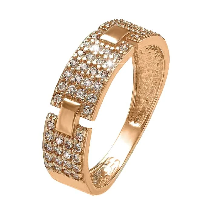 Золотое Кольцо с фианитом (арт. 380364)