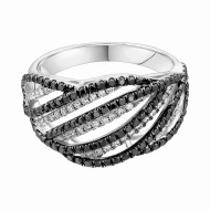 Золота каблучка з діамантами (арт. E26205-9.200-1916)