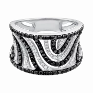 Золота каблучка з діамантами (арт. Q591DBA4WT10.155-2553)