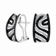 Золотi сережки з діамантами (арт. Q591DBC4WT-10.155-2822)