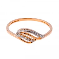 Золотое Кольцо с фианитом (арт. 417100)