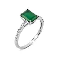 Серебряное Кольцо с агатом (арт. 1826/1р-GRAG)