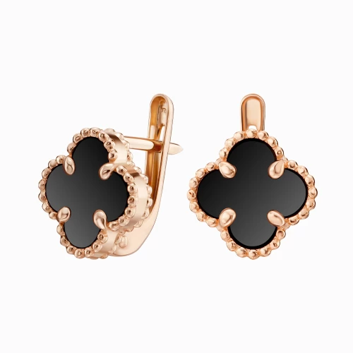 Золотi Сережки з агатом (арт. 449829)