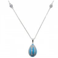 Серебряное колье с эмалью (арт. 12 5 2304-40+5)