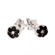 Золотые серьги-пусети с бриллиантами (арт. 2100964202ч)