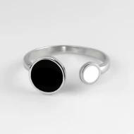 Серебряное кольцо с эмалью (арт. 10193р)