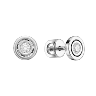 Золотые серьги-пусети с бриллиантами (арт. 702-943а^)