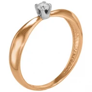 Золотое кольцо с фианитом (арт. 330987)