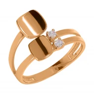 Золотое кольцо с фианитом (арт. 380486)
