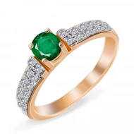 Золота Каблучка зі смарагдом (арт. 147из.ц)