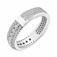 Серебряное кольцо с фианитом (арт. КК2Ф/2058)