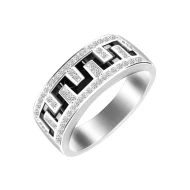 Серебряное кольцо с фианитом (арт. КК2ФО/188)