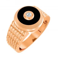 Золотое кольцо с куб.окс.циркония (арт. 170074)