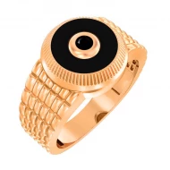 Золотое кольцо с куб.окс.циркония (арт. 170074ч)