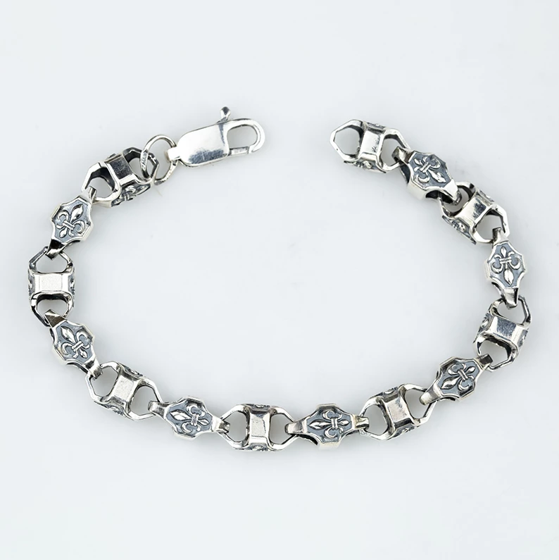 Срiбний Браслет плетіння Фантазійне (арт. Геральдика 2Е)