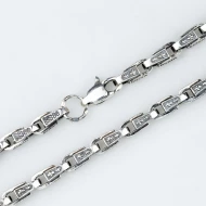 Срiбний ланцюжок плетіння Фантазійне (арт. Геральдика  Е)