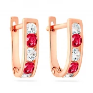 Золотi Сережки з куб. окс. цирконію (арт. 110122к)