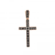 Золотий хрестик з діамантами (арт. 7ч)