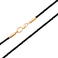 Золотой шнурок на шею (арт. Ш010ч/н)