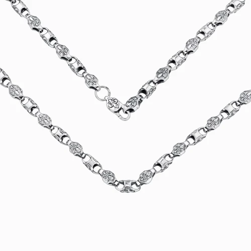 Срiбний ланцюжок плетіння Фантазійне (арт. Геральдика 2 Е)