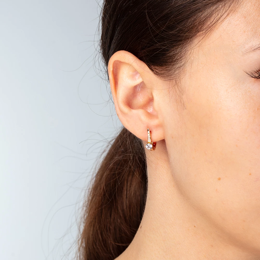 Золотi Сережки з куб. окс. цирконію (арт. 03-0822)