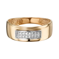 Золотое кольцо с фианитом (арт. 380673)
