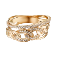 Золотое кольцо с фианитом (арт. 380677)
