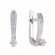 Золотые серьги с бриллиантами (арт. 702-234а^)