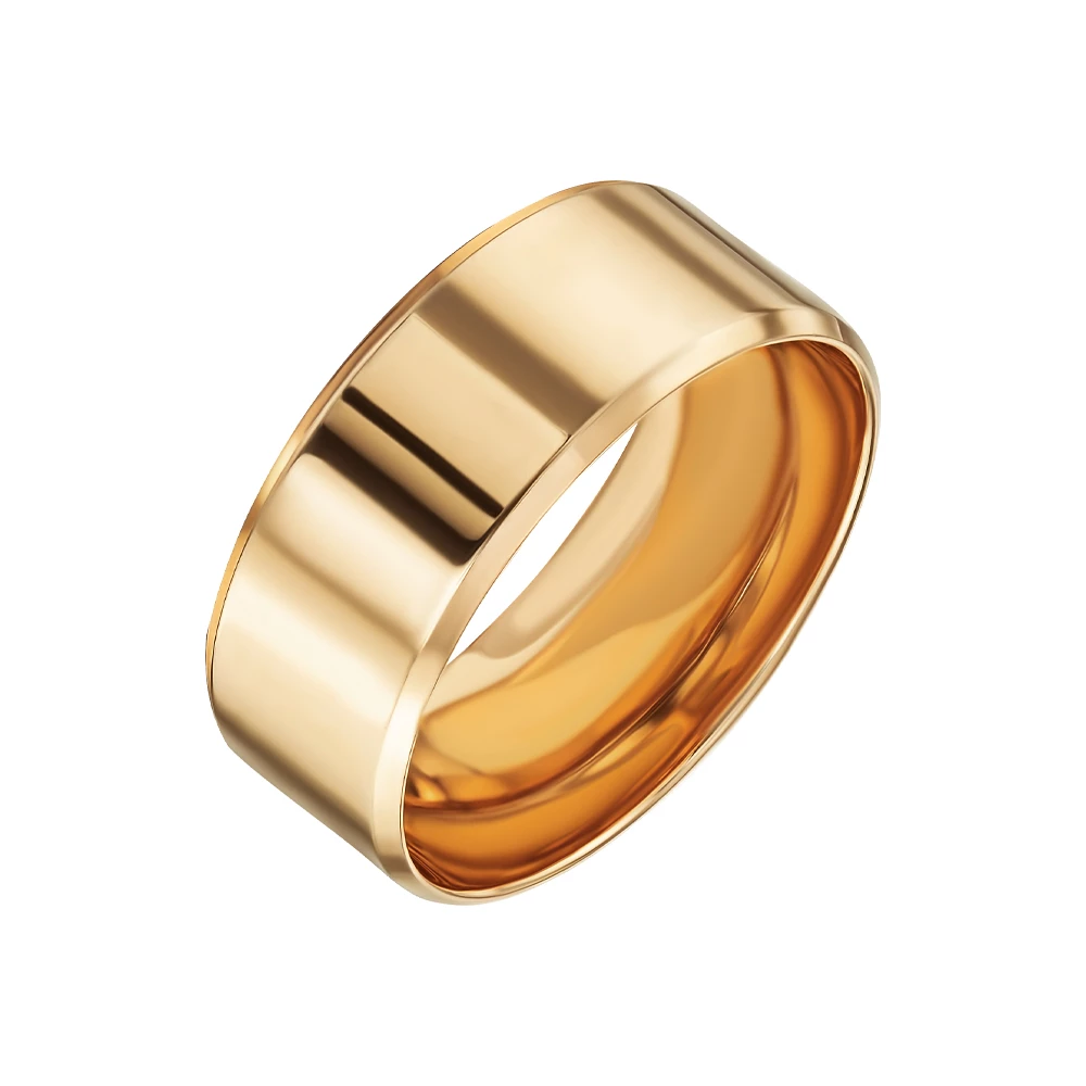 Золотое обручальное кольцо американка (арт. КОА 138) цена - 9255.66 грн, фото - купить в интернет-магазине Золотая Королева