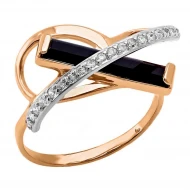 Золота Каблучка з агатом (арт. 369501)