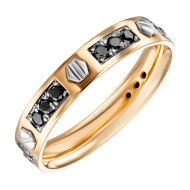 Золота каблучка з діамантами (арт. 701-212)