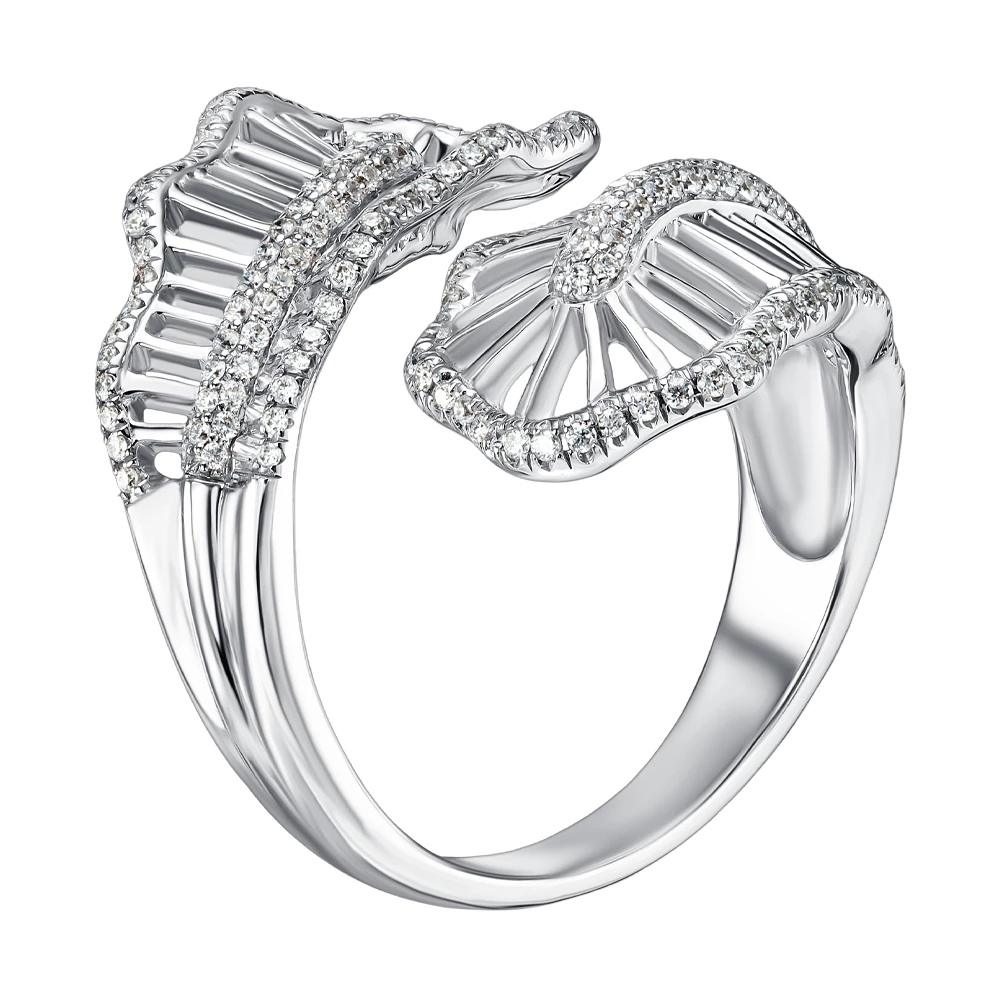 Каблучка з білого золота 585° з діамантом 0,65ct, арт. 910016326-BD-2155-3138 (арт. 910016326-BD-2155-3138)