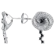 Золотые серьги-пусети с бриллиантами (арт. 910026653D-86-2.155-2523)