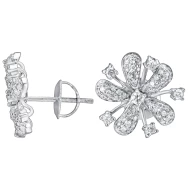 Золотi сережки-пусети з діамантами (арт. 910026123D-86-2.155-1967)