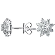 Золотi сережки-пусети з діамантами (арт. E20235-11-3-1931)