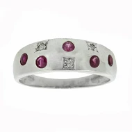 Серебряное кольцо с рубином (арт. RDR-6048-Ag K)