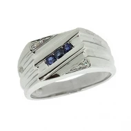 Серебряное кольцо с сапфиром (арт. RDS-49631-Ag K)
