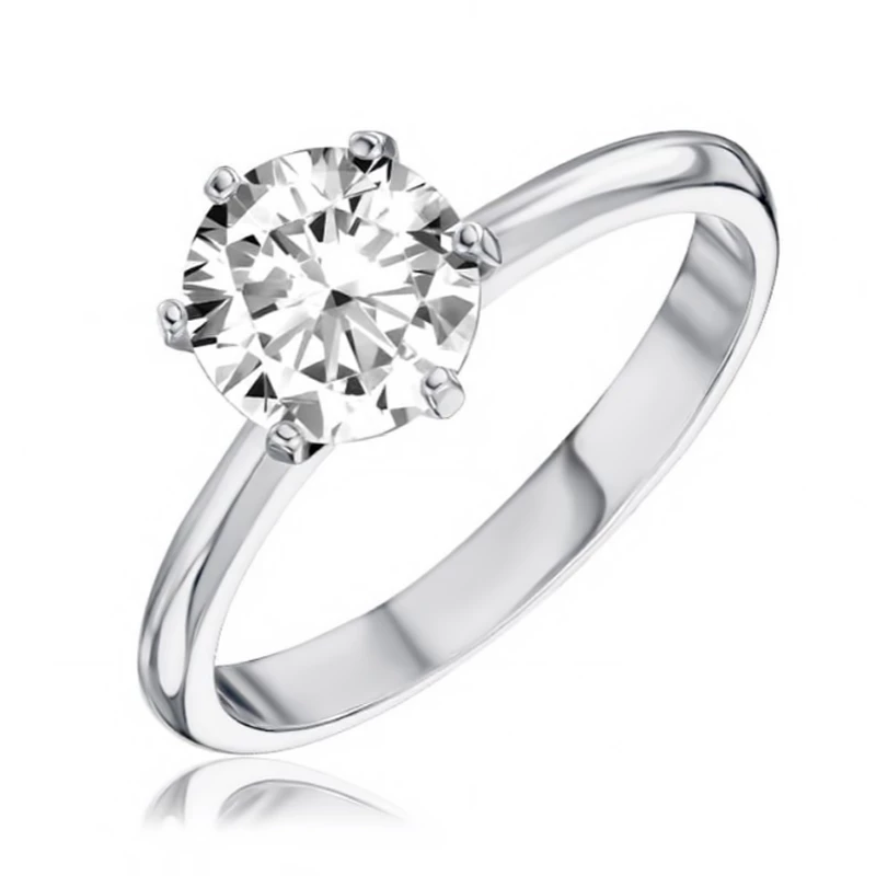 Серебряное Кольцо с фианитом (арт. 81769б)