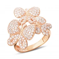 Золота Каблучка з куб. окс. цирконію (арт. 140465)