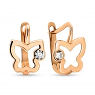 Золотi Сережки з куб. окс. цирконію (арт. 106141)