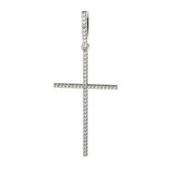 Серебряный крестик с куб.окс.циркония (арт. 31244р)