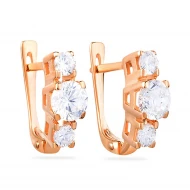 Золотые Серьги с куб.окс.циркония (арт. 110108)